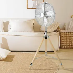 Snmx2869 Aoibox 3-speeds Floor Fan Adjustable Height Indoor/outdoor Plug-in Control