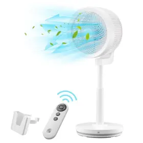 06fan003-45w-07 Apluschoice Pedestal Air Circulator Fan 90 Oscillation Height 3-speed Control