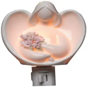 33240 Appletree Design Angels With Flowers Plug In Night Light 5-3/4-inch Tall