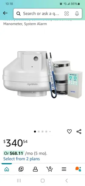 Arn25f Aprilaire Radon Mitigation Fan