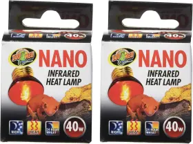 Rs-40n Aqua 2 Pack Of Nano Infrared Heat Lamps 40 Watt