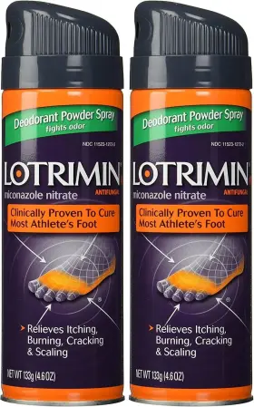 Arctic 445007651696 Af Miconazole Nitrate Deodorant Antifungal Powder Spray 4.6 Ounce - Pack Of 2