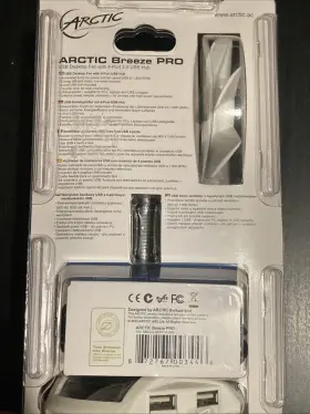 Abaco-bzp01-01000 Arctic Breeze Pro - Usb Desktop Fan With 4 Port 2.0 Hub New In Package Rare #2