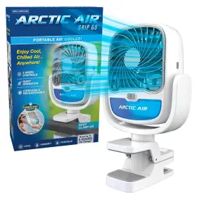 22081 Arctic Air Grip Go Evaporative Cooler Portable Fan Usb Rechargeable White