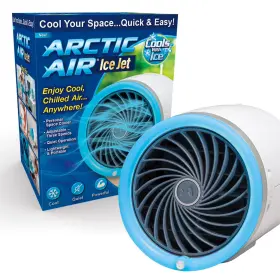 59632 Arctic Air Ice Jet Cooler 3 Speed Portable Led Lightweight And Compact