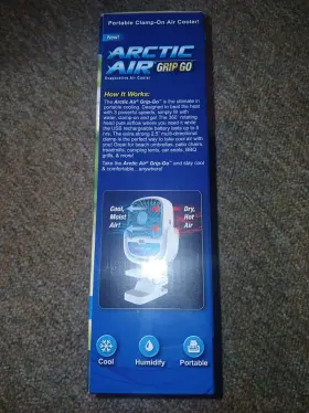 Arctic Air 735541221224 Grip Go Rechargeable Cooler Brand New In Box #3