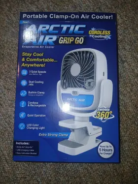 Arctic Air 735541221224 Grip Go Rechargeable Cooler Brand New In Box