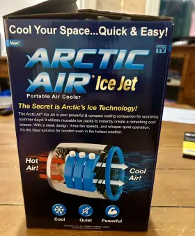 Aaijet-mc4 Arctic Air Ice Jet Cooler 3 Speed Portable #2