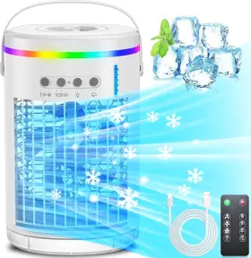 Artclaim Ydkt001 Mini Evaporative Air Cooler 3-in-1 Portable Small Conditioner Ac Unit Wit