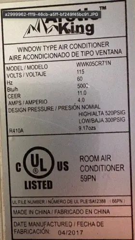 Wwk05cr71n Artic King Aire Acondicionado De Ventana Con Control Remoto 5000