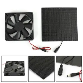 H017-002 Artudatech Solar Panel Powered Fan Mini Ventilator For Greenhouse Pet/dog Chicken House Ep #2