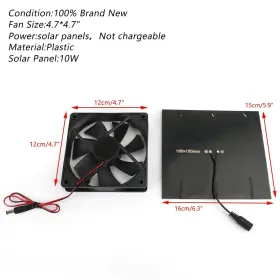 H017-002 Artudatech Solar Panel Powered Fan Mini Ventilator For Greenhouse Pet/dog Chicken House Ep #3