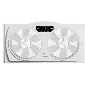 Asp-200 Aspen Smart Wi-fi Window Fan With Washable And Removeable Blades Remote