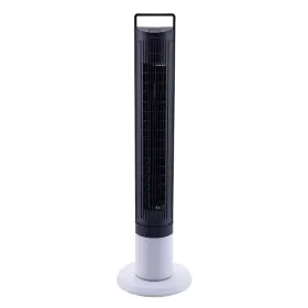 Astf-a40-blk Aspen Tower Fan 4-speed Oscillating Remote Control Detachable Towerbody Washable