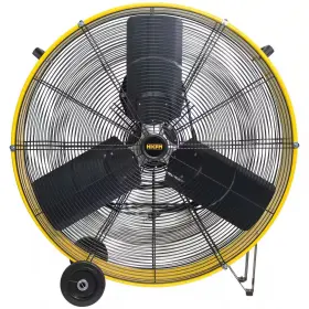 Atemomen 726084712454 13000 Cfm 30 Inch Yellow Heavy-duty High Velocity Barrel Floor Drum Fan With Powe