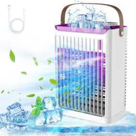 Attlooq 781840932866 Portable Air Conditioners Personal Mini Cooler Cooling Fan With 5 Wind S