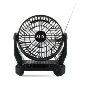 Rxf-40 Audiobox 3-speed Portable Solar-rechargeable Fan With Built-in Bluetooth