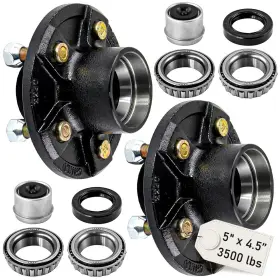 Rbt-5x45h-2k Aurawins 5 On 4.5 Inch Trailer Hub Kit Fit For 1 -1/16 Axles 3500lbs Boat