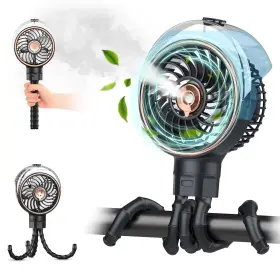 Ausic 739319040000 Misting Baby Stroller Fan 100ml Portable For Outdoor C