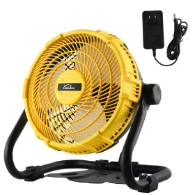 Cb-ldfs-12cdw Autojare Portable Camping Fan For Dewalt 20v Li-ion Battery Handheld Jobsite Cordless