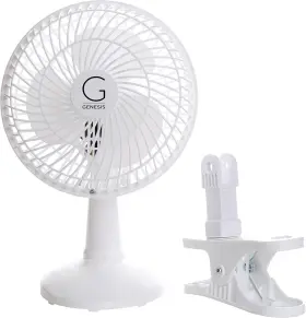 Avalon 711181706932 Genesis 6-inch Clip Convertible Table-top And Fan Two Quiet Speeds - Ideal Fo