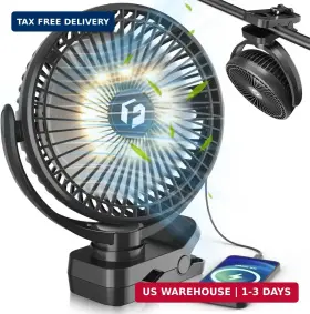 Avavo 803173431493 40000mah Clip On Fan For Golf Cart 150h Working Time Portable Rechargeable Fans