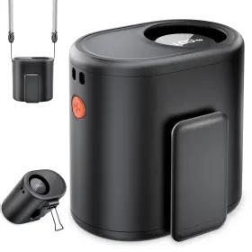 Aynvixt 803173647733 Portable Waist Fan 6 Speeds 15000rpm Strong Turbo Airflow 5200mah Battery Pow