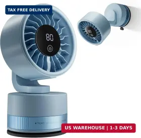 Azmsorsm 741733956454 Desk Fan For Bedroom Usb Rechargeable Wall Mount With Suction Cup Base Dig