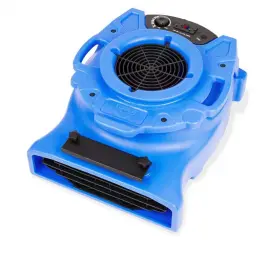 B-air 711181661538 1/4 Hp Low Profile Blue Mover Blower Fan For Water Damage Restoration Carpet