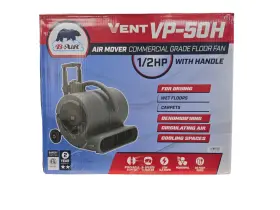 Ba-vp-50-gy-h B-air Ef113765 1/2hp Mover Floor Blower Fan With Handle In Gray Used Light