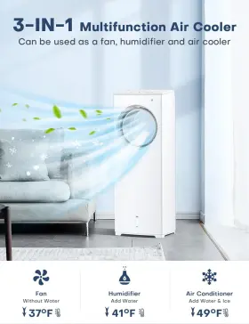 Balko 703052261817 32 Inch Evaporative Air Cooler Windowless Swamp Conditioner #3