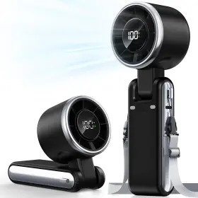 B0f43spzcy Bearwind Portable Handheld Turbo Fan - 5 Gear High Speed 4000mah Rechargeable Mi
