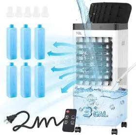 Beautyfan 751779855475 Air Conditioners 2024 Upgraded Portable Conditioner With 3 Gal Water Tan
