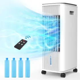 L36y Behomey Portable Air Conditioner With Remote 3-in-1 Evaporative Cooler Swamp