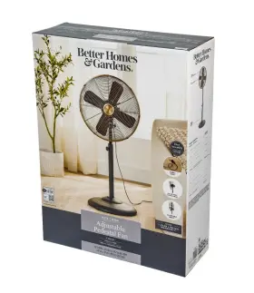 Bhs436163273010 Better Homes & Gardens And 16 Inch Retro 3-speed Metal Stand Fan