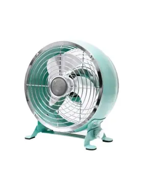 Bhs436163273013 Better Homes & Gardens And 5 Inch 3-speed Mint Retro Personal Metal Drum Fan