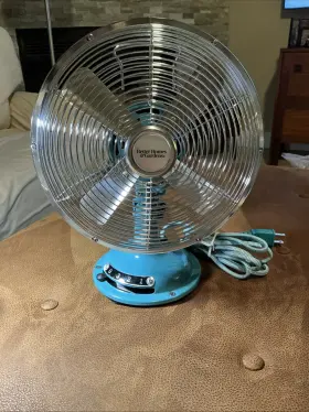 Sfrdo-200bpt Better Homes & Gardens And Retro Metal Oscillating 3 Speed Turquoise Table Fan