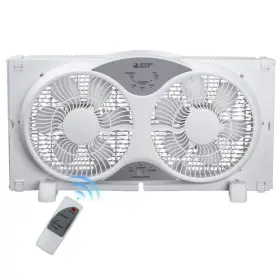3-function Beyond Breeze 797427928771 9 Inch Blades Twin Window Fan 3-speed Expandable Dual With