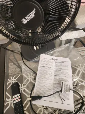 Tf12abk-ec Beyond Breeze Oscillating Table Fan Quiet 3-speed 12-inch Adjustable Tilt