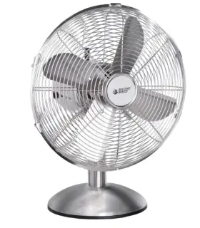 Tfm12bn Beyond Breeze 12 Inch All Metal Retro Oscillating Table Fan Desk With 3-speed Adjustab