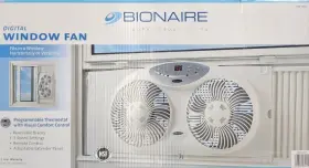 Bionaire 048894039942 Bwf0910ar-wcu Remote Control Window Fan - White Used In Box