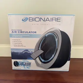 Bff1222ar-bm Bionaire Bff1222br-bm 12 Inch Power Fan With Remote Control - Gray