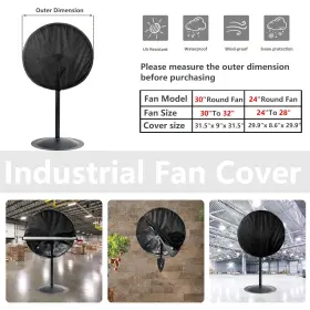 Bitubi 955879389302 Industrial Fan Cover Waterproof Outdoor Covers Compatible For 30 Inch W #2