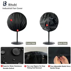 Bitubi 955879389302 Industrial Fan Cover Waterproof Outdoor Covers Compatible For 30 Inch W #3