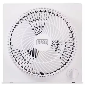Black Decker 705353721328 9 Inch Stand Alone Frameless Box Desk/table Fan In White