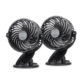 Black Decker 810064694806 Bfdc42pk 4- Inch 3-speed Portable Usb-powered Convertible Clip Fan