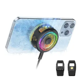 Br50 Black Shark Funcooler 5 Magnetic Cell Phone Cooler For Gaming Portable Mobile Cool