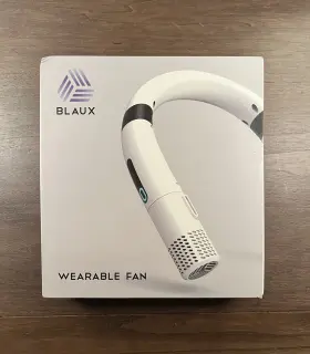 30337 Blaux Wearable Ac Plus Rechargeable Neck Fan 3 Speed Portable Cord Not Included