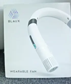 Po200691 Blaux Portable 3-speed Wearable Fan Unit Type-c Hands-free Rechargeable Sealed