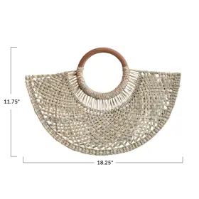 Bloomingville 191009668299 Breezy Seagrass Fan Wall Art Natural #2